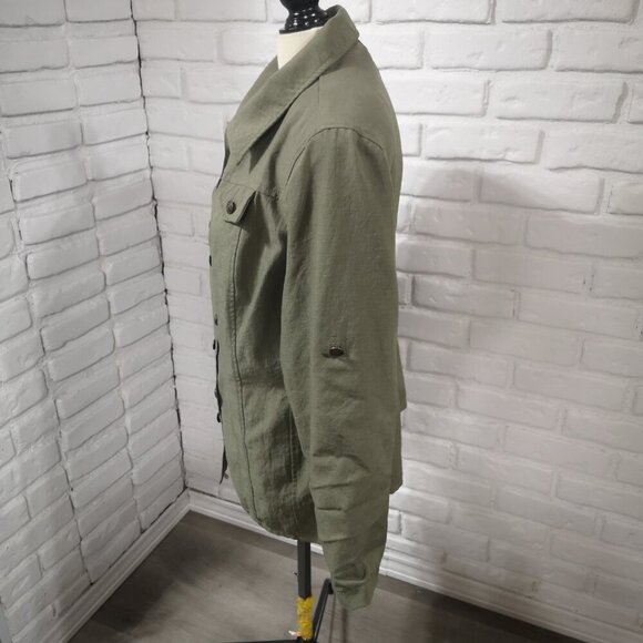 Conrad C Petite Woman Ladies Size 16 Made in Canada Sage Green Blazer - Picture 4 of 9